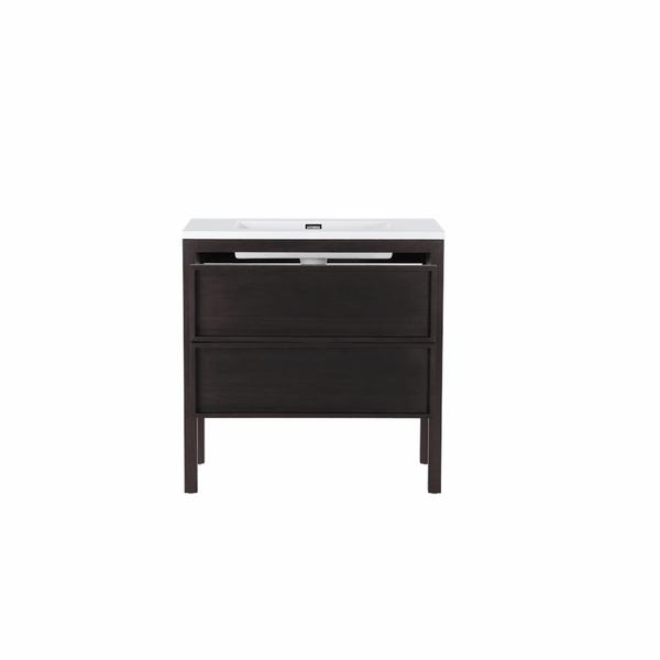 ANNECY 36” DARK WALNUT FREESTANDING MODERN BATHROOM VANITY