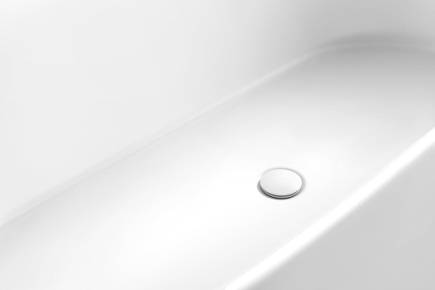 CD 60-inch BT-03 Matte White Modern Freestanding Bathtub (Acrylic)