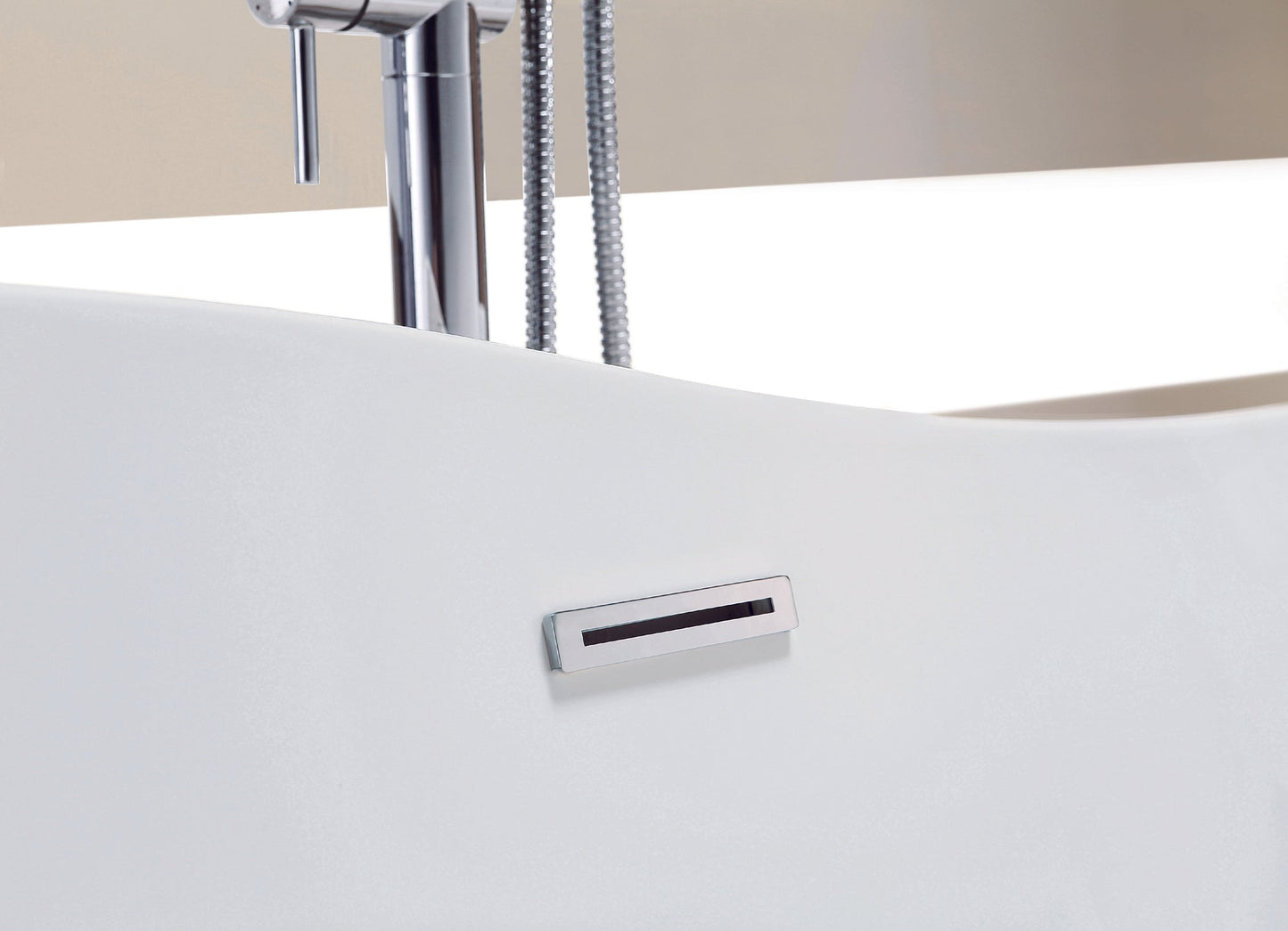 CD 67-inch BT-15 Gloss White Modern Freestanding Bathtub (Acrylic)