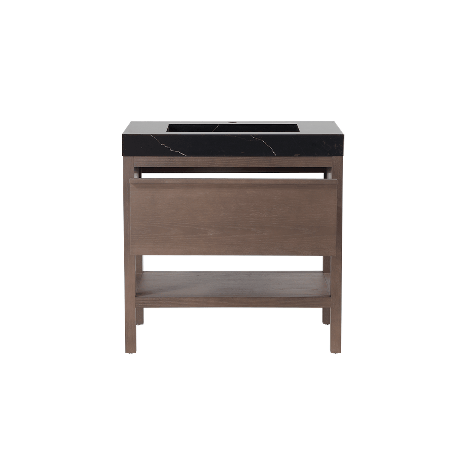 BIBURY 36” CHESTNUT OAK FREESTANDING MODERN BATHROOM VANITY