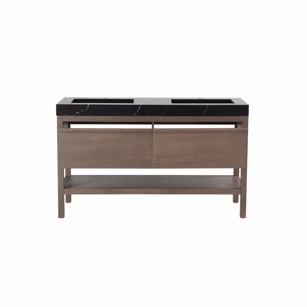 BIBURY 72” CHESTNUT OAK FREESTANDING MODERN BATHROOM VANITY