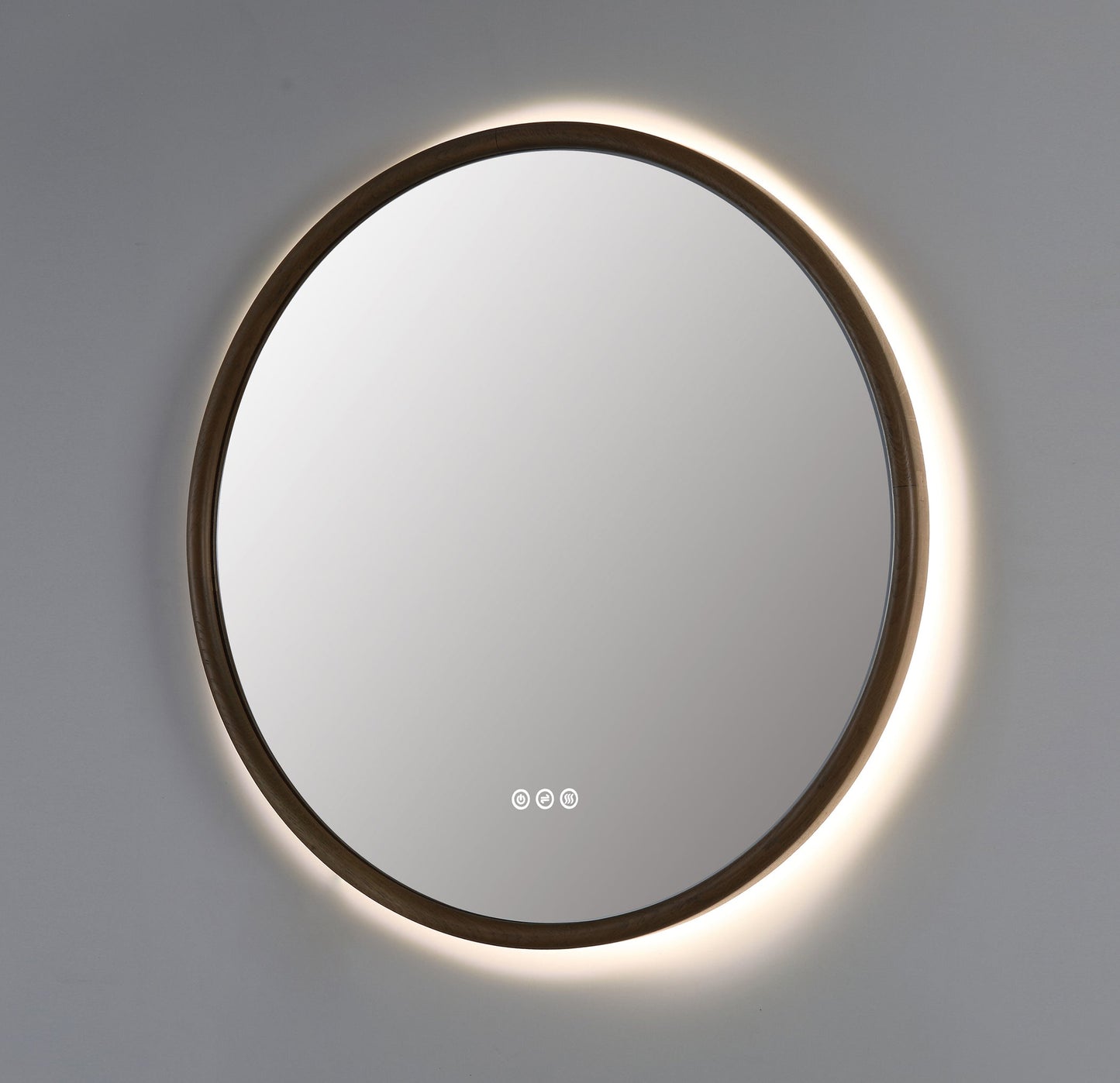 Mirror ZEN 30-inch Pecan Oak (with LED Lighting)
