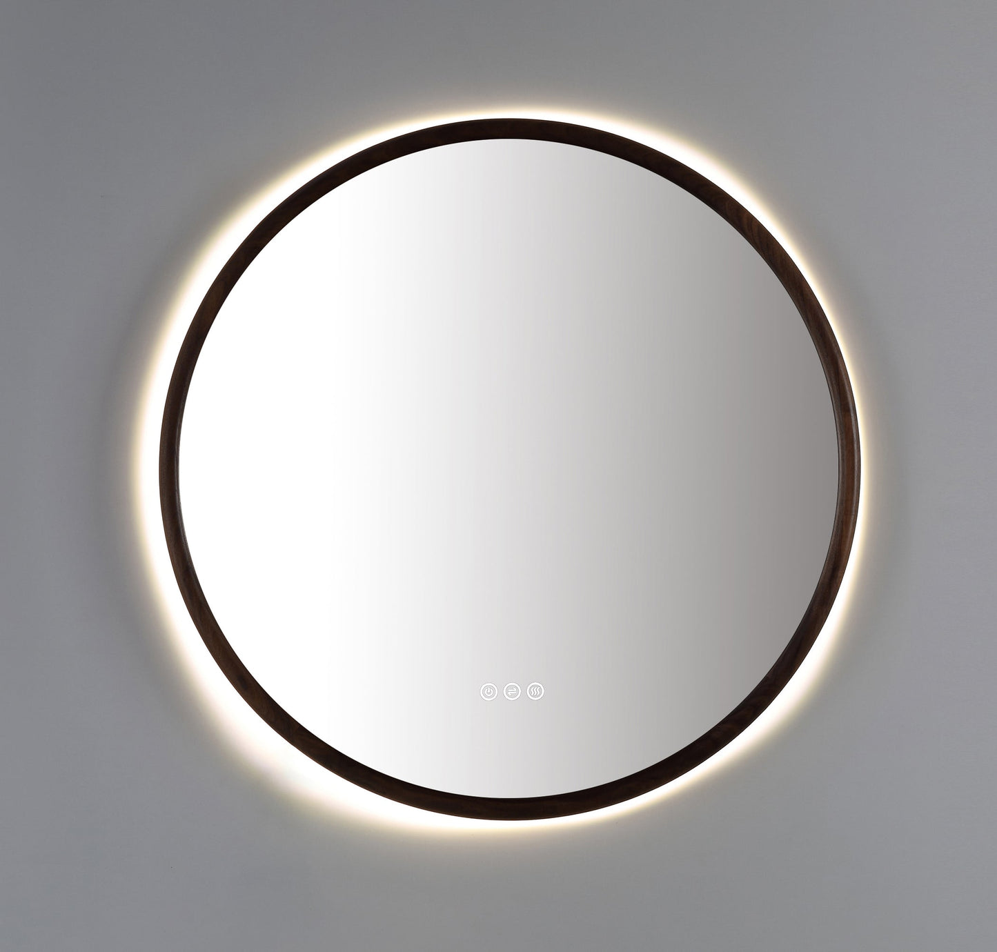 Mirror ZEN 30-inch Walnut (with LED Lighting)