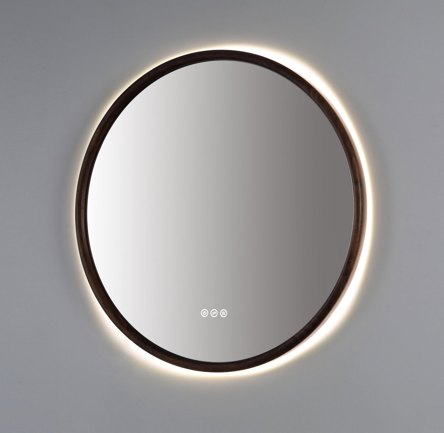 Mirror ZEN 30-inch Walnut (with LED Lighting)