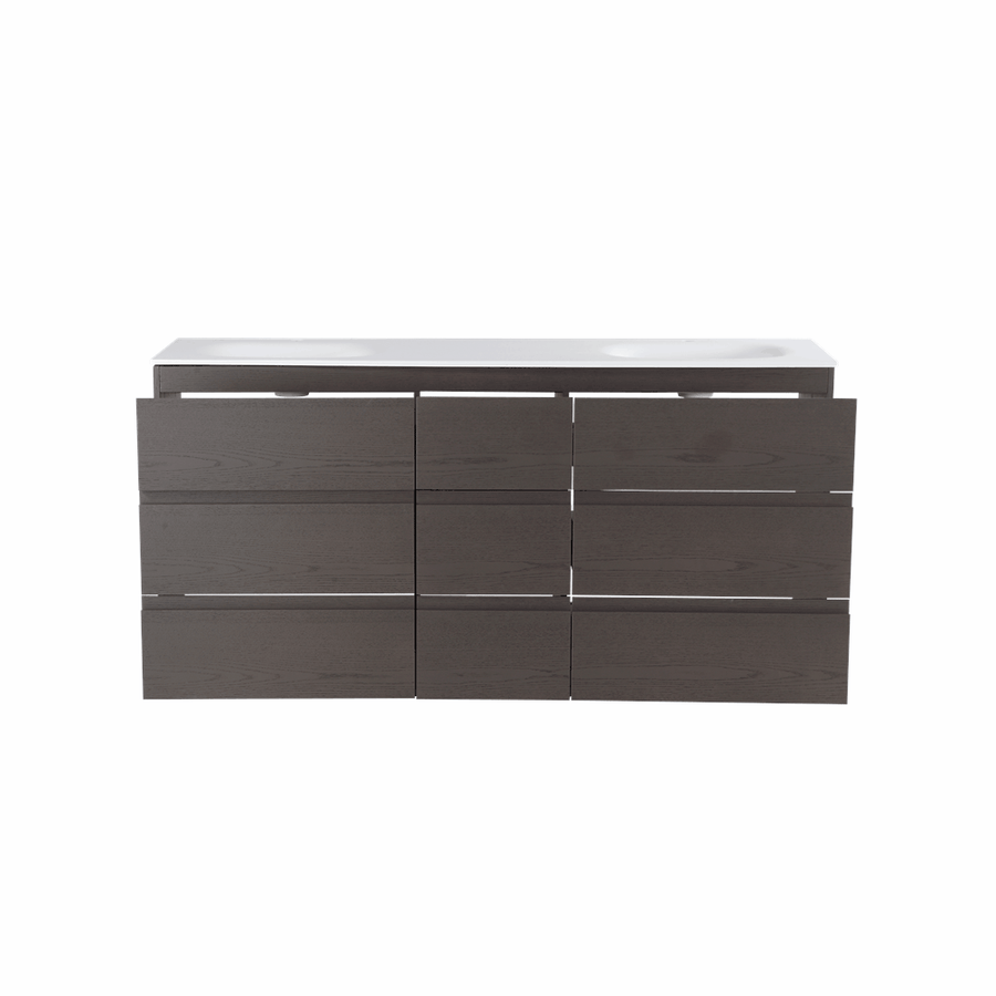 ROTHENBURG 72” CHARCOAL FREESTANDING MODERN BATHROOM VANITY