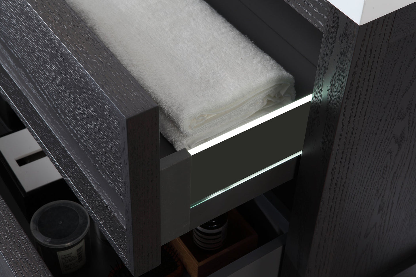 ANNECY 36” CHARCOAL OAK FREESTANDING MODERN BATHROOM VANITY