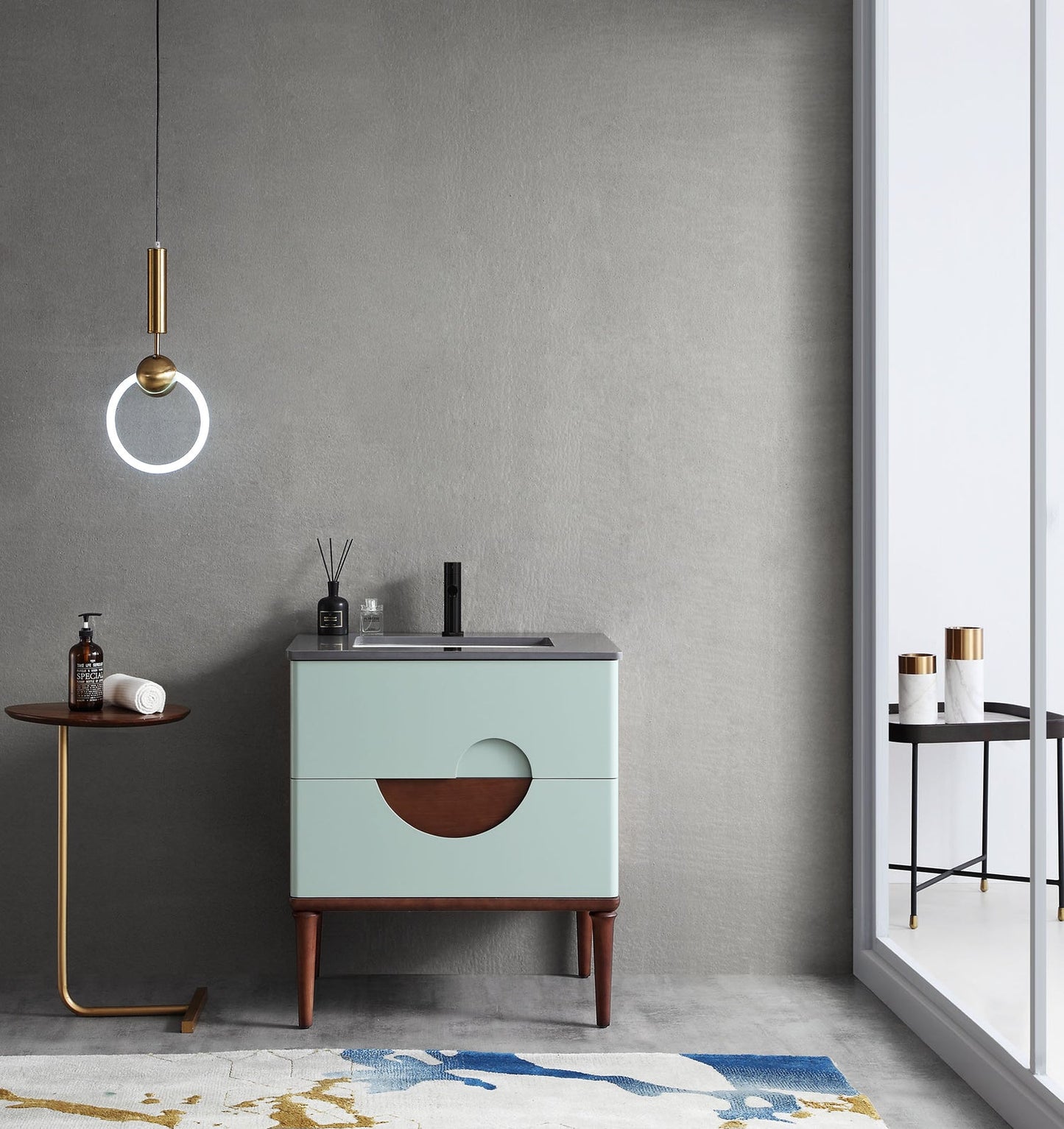 BURANO 30” ALOE GREEN FREESTANDING MODERN BATHROOM VANITY