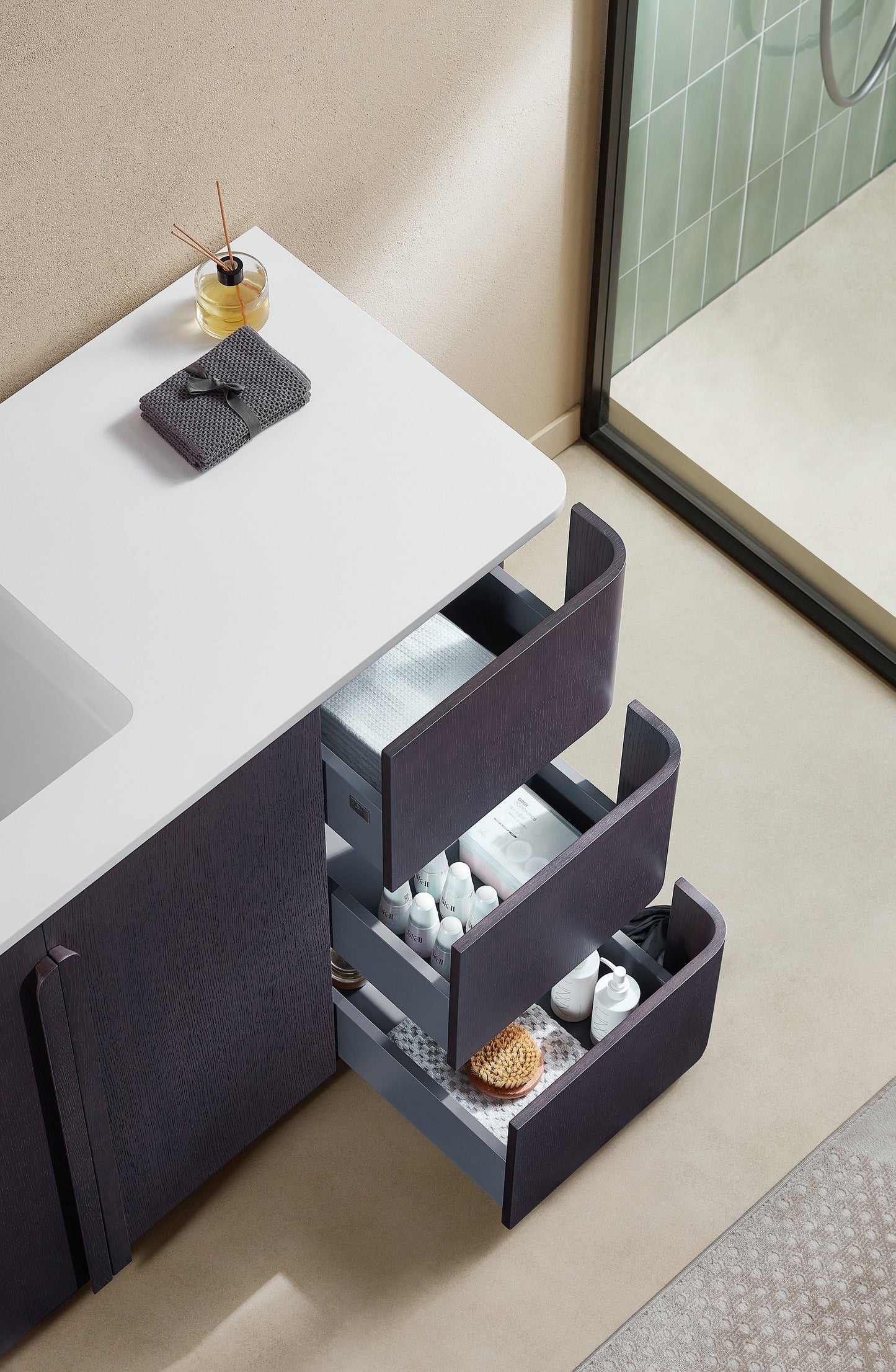 PARMA 48” ESPRESSO OAK FREESTANDING BATHROOM VANITY