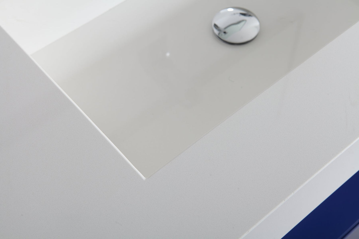 TEXEL 42” NAVY BLUE INDUSTRIAL STYLE FREESTANDING BATHROOM VANITY