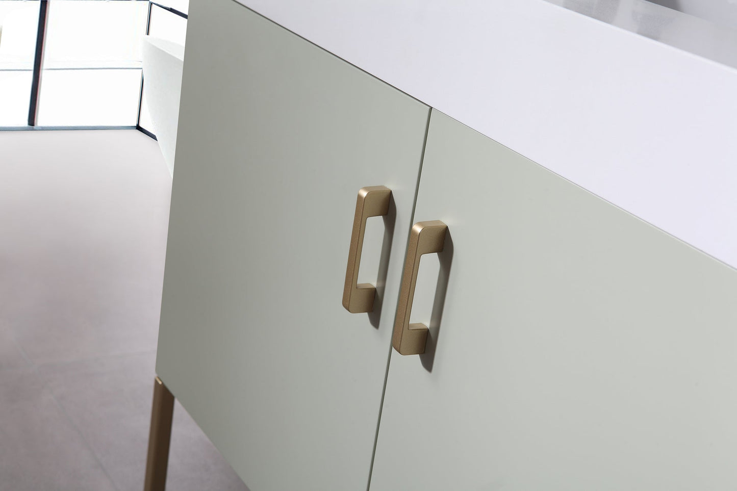 VEEMON 36” PINE MIST DUAL MOUNT MODERN BATHROOM VANITY