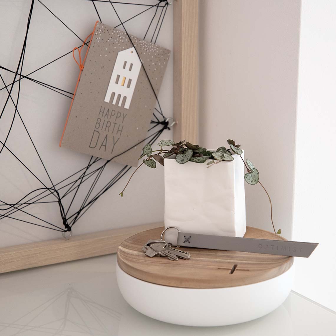Porcelain Bag Design Vase โ Food Safe, Catchall, Storage Vessel & Modern Home Decor product image