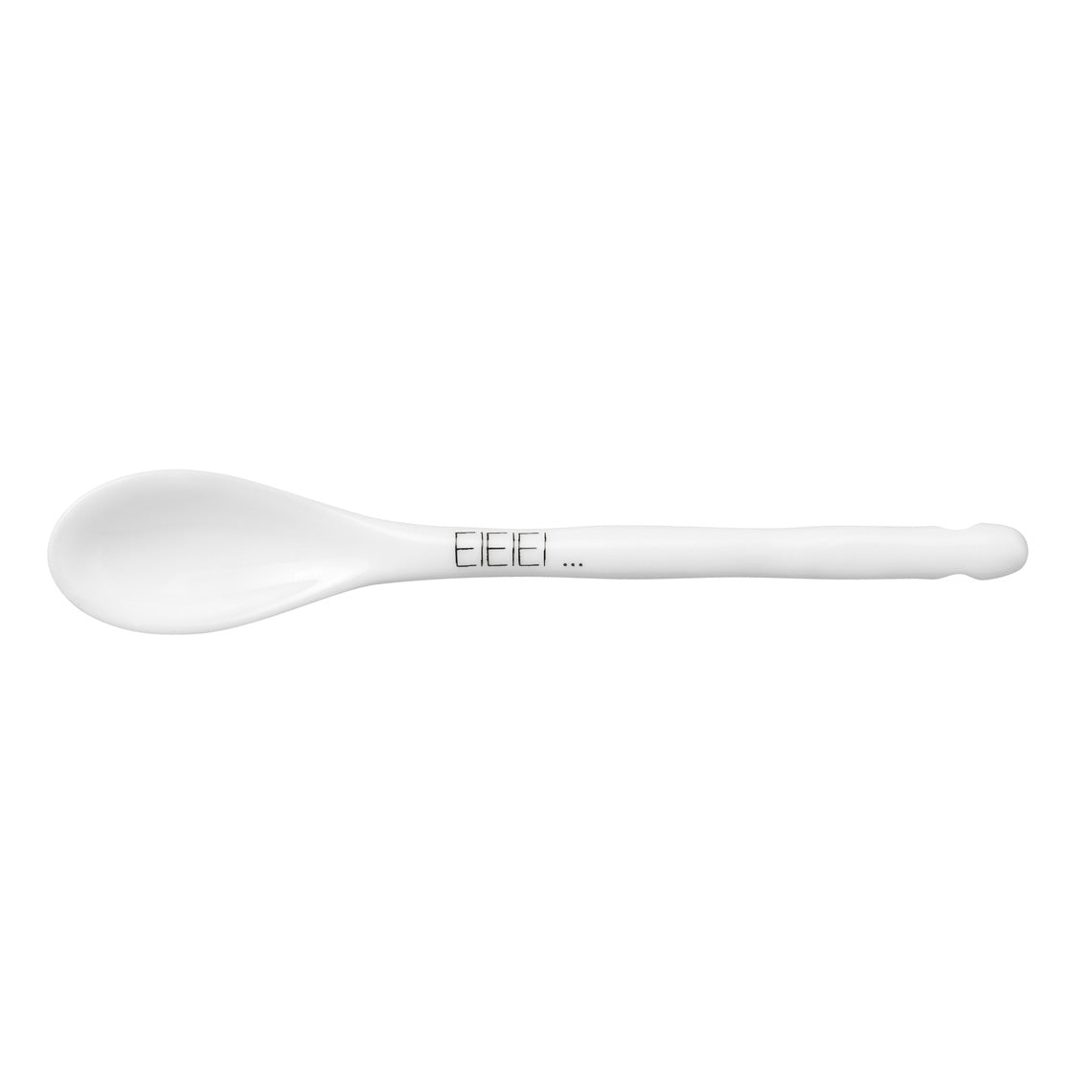 Porcelain spoon with heart detail