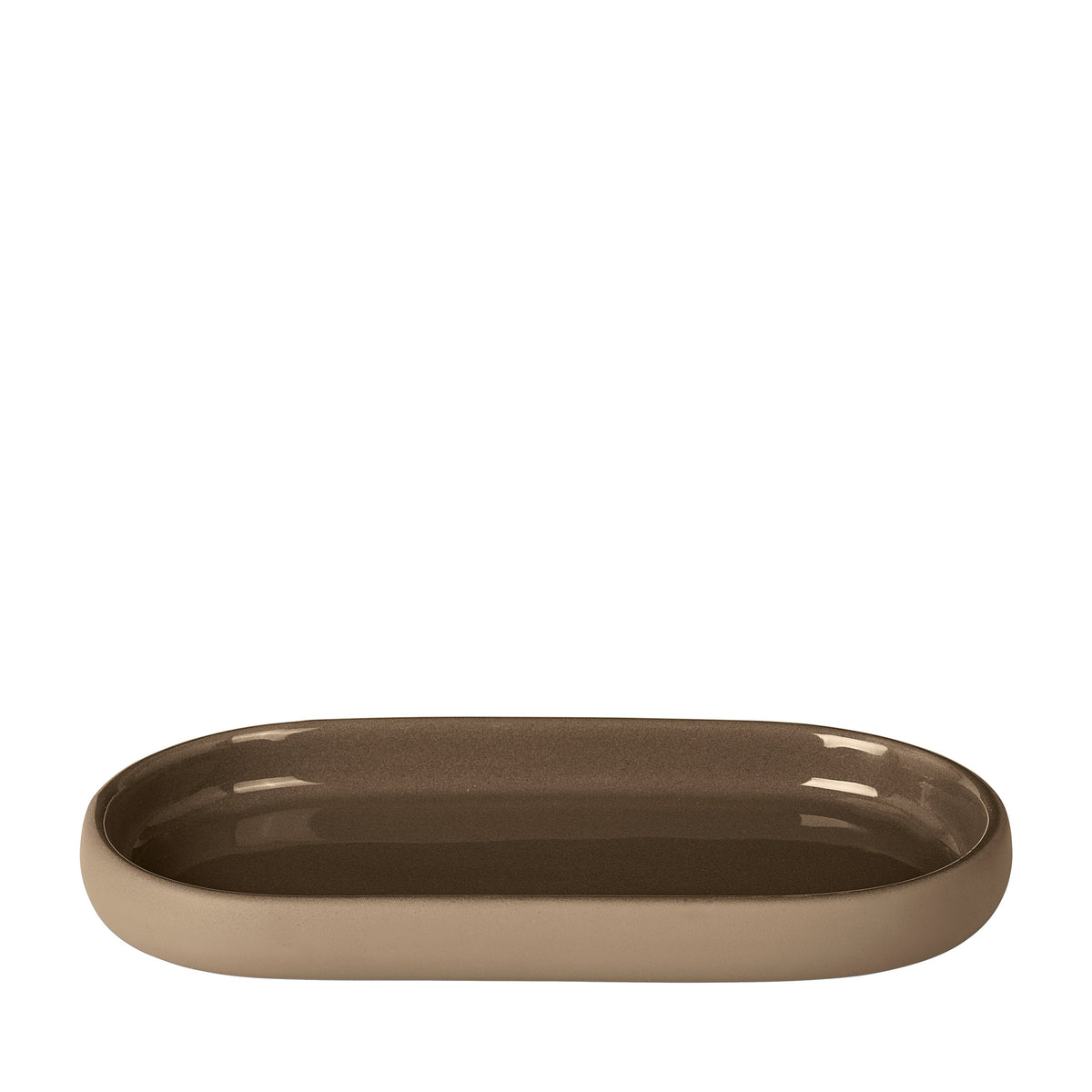 SONO oval tray in Tan
