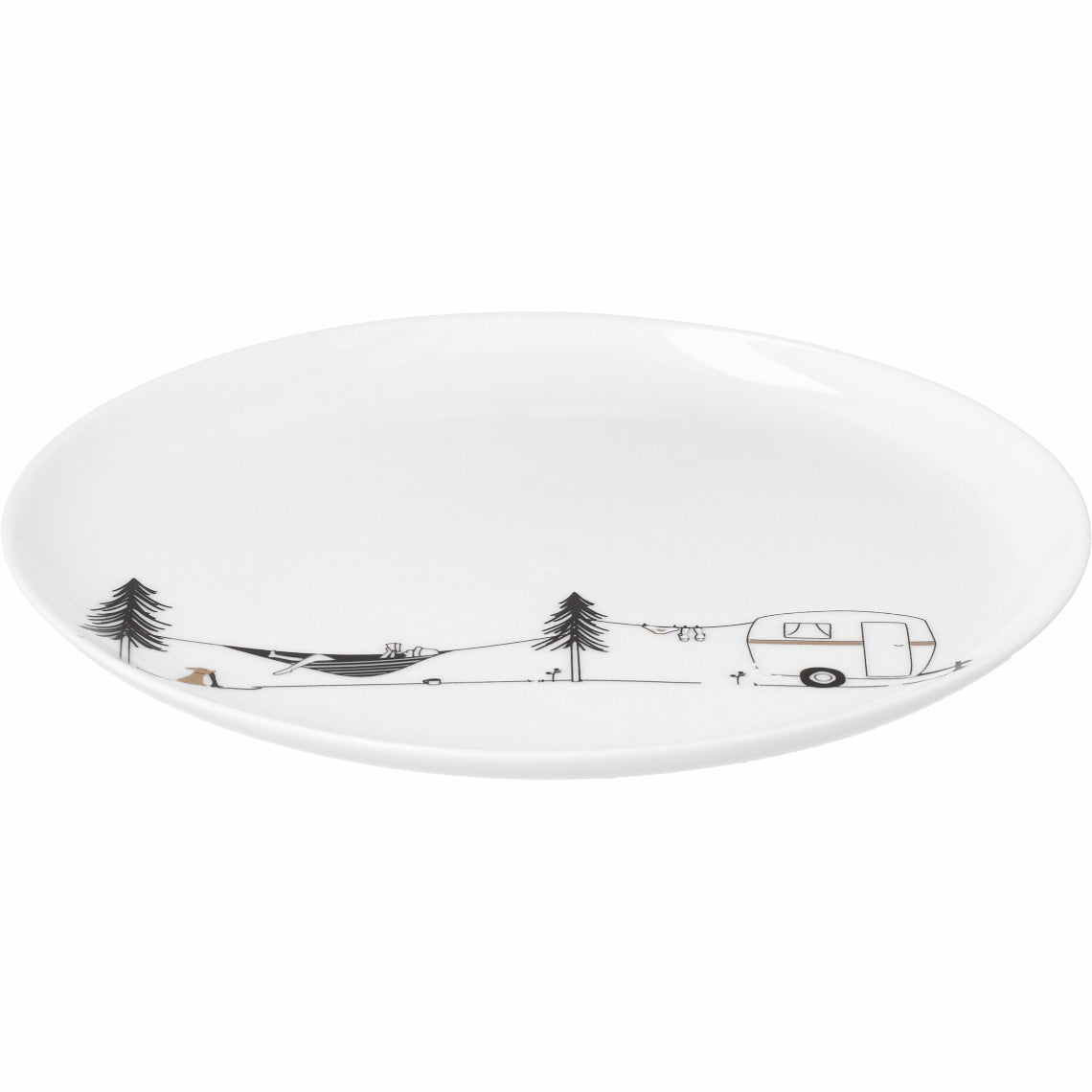 Hobby Porcelain Camping Plate detail