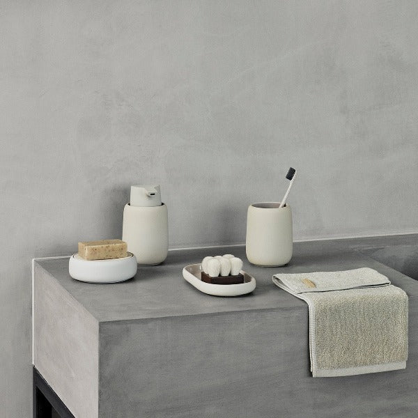 SONO bathroom accessories lifestyle view