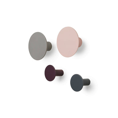 PONTO wall hooks assorted Rose Dust Elephant Skin Winetasting Gunmetal