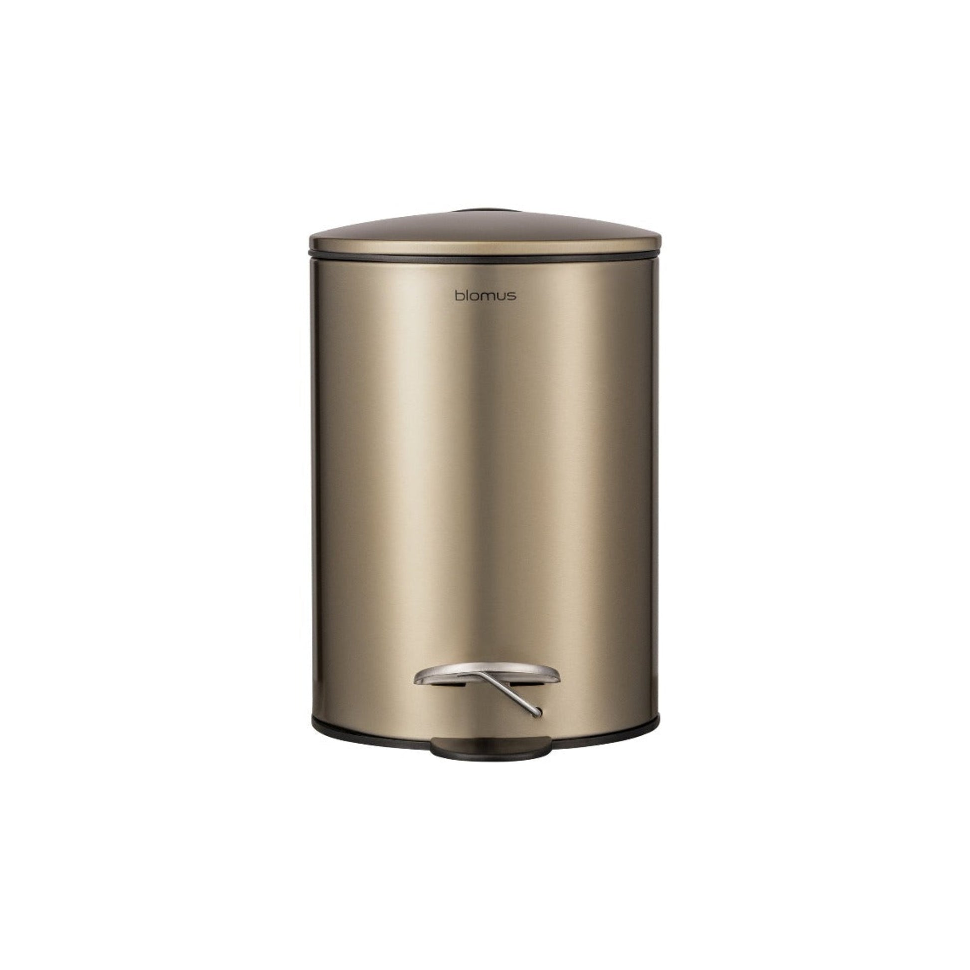 TUBO pedal bin in Brass Metallic