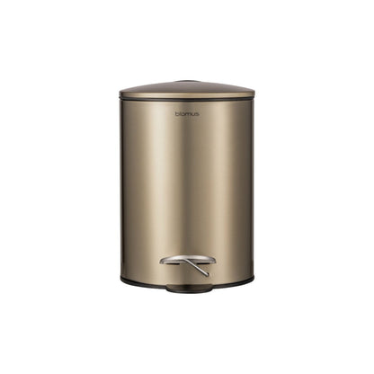 TUBO pedal bin in Brass Metallic