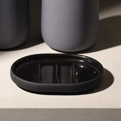 SONO bathroom soap dish in Black