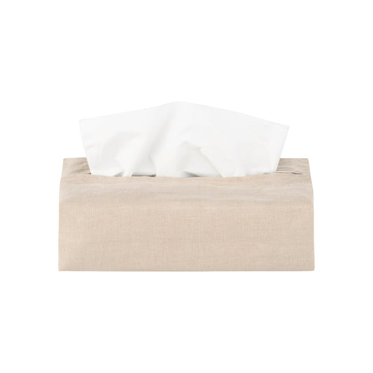TISU linen tissue box cover in Moonbeam