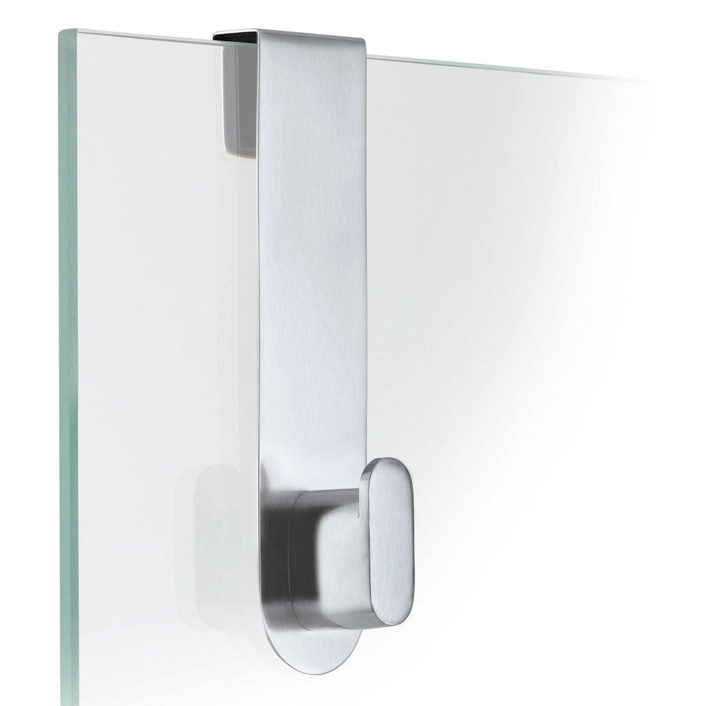 NEXIO shower hook in brushed stainless steel