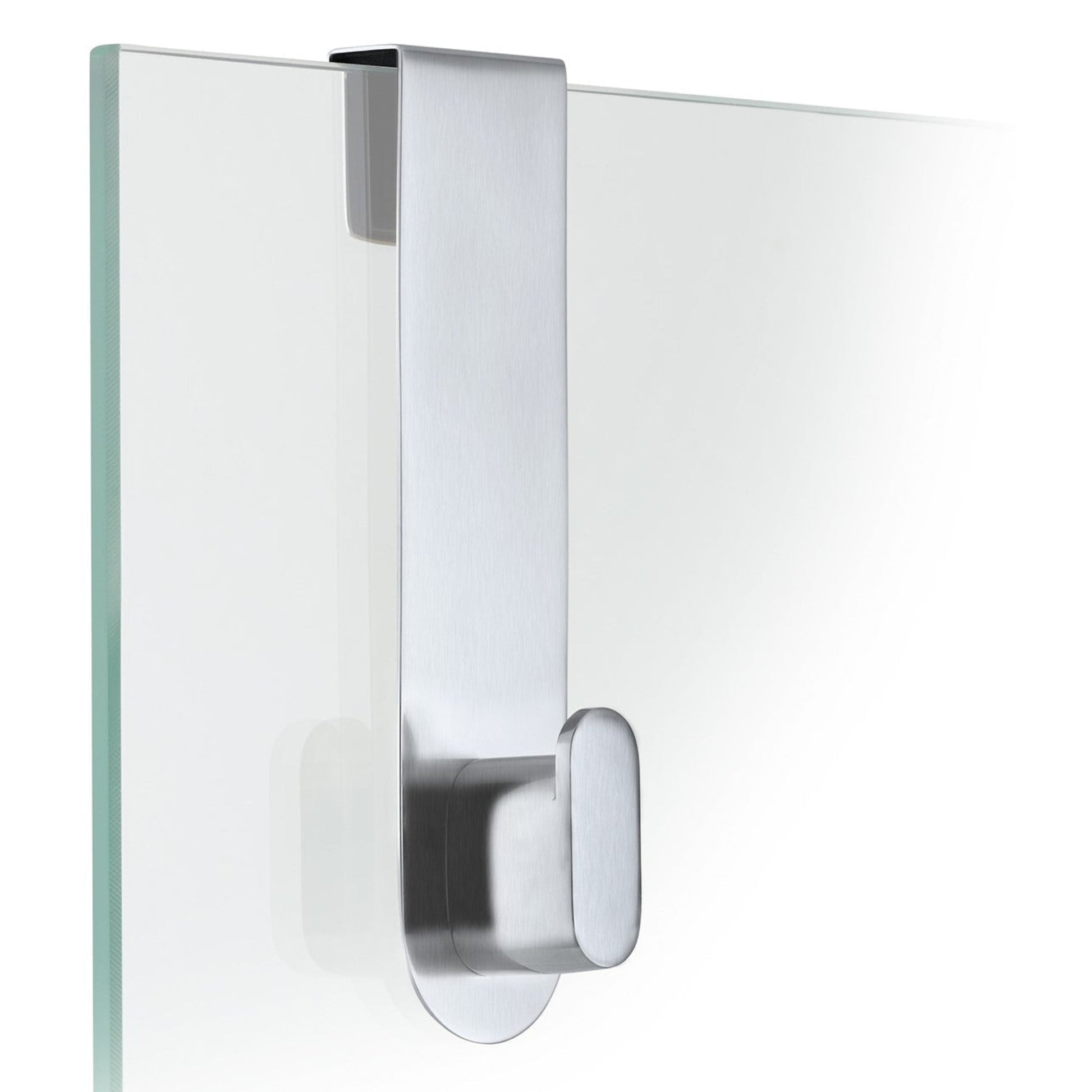 NEXIO shower hook in brushed stainless steel