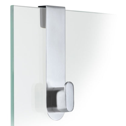 NEXIO shower hook in brushed stainless steel