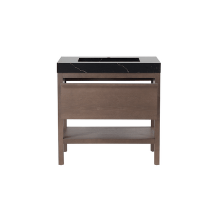 BIBURY 36” CHESTNUT OAK FREESTANDING MODERN BATHROOM VANITY
