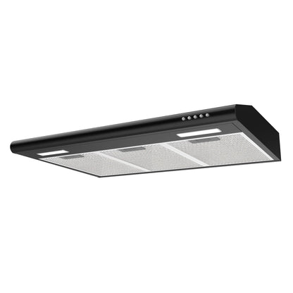 CIARRA 30 Inch Under Cabinet Range Hood - Black