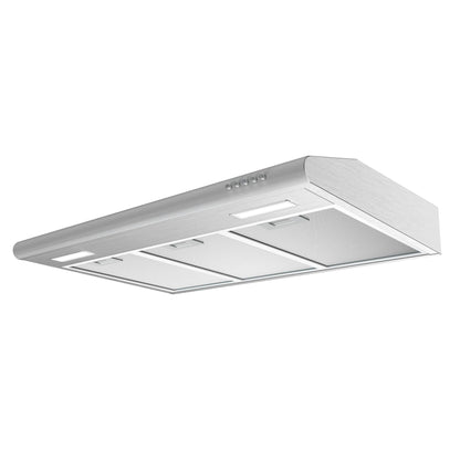 CIARRA 30 Inch Under Cabinet Range Hood - Silver