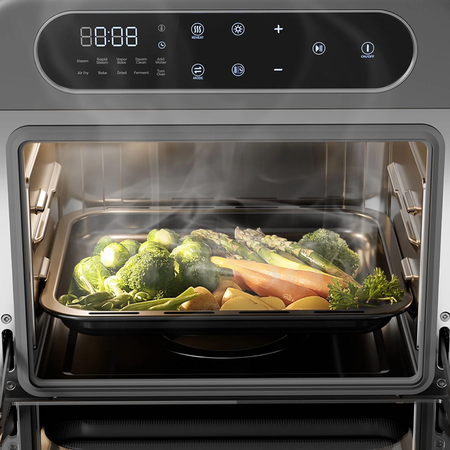 Ciarra Nosh Oven | 8-In-1 Steam Oven With Air Fryer | Ashy Cloud