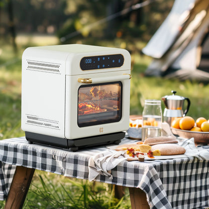 Ciarra Nosh Oven | 8-In-1 Steam Oven With Air Fryer | Ivory Mist