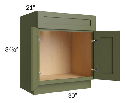 24" Bathroom Vanity, White Shaker Vanity, Double Door Cabinet