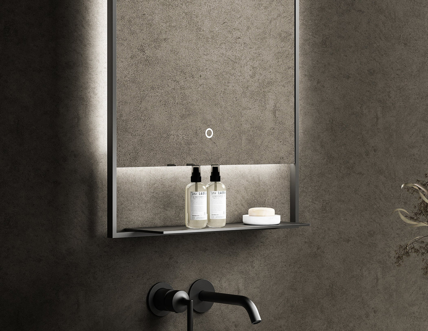 Mirror CAS 30-inch Matte Black (with LED Lighting)