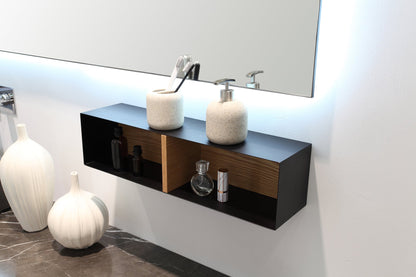 Mirror Ocala 36-inch Matte Black (with LED Lighting)