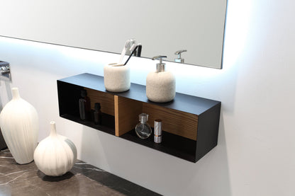 Mirror Ocala 60-inch Matte Black (with LED Lighting)