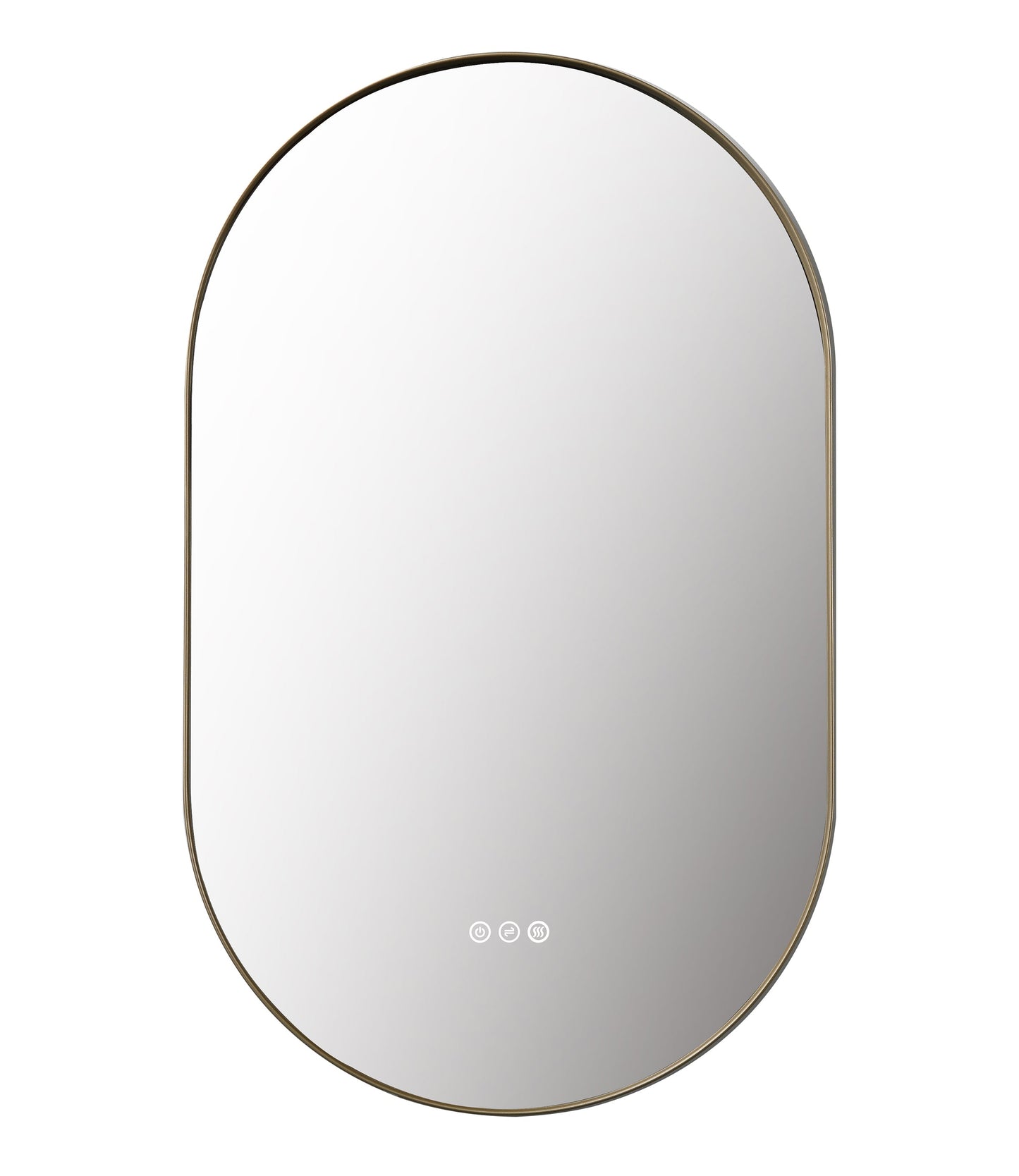 Mirror Shell 24-inch Dark Gold (with LED Lighting)