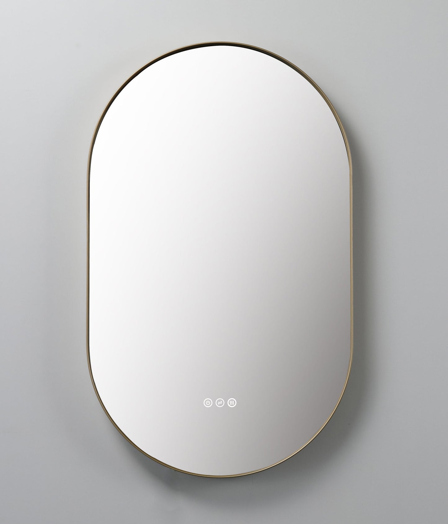 Mirror Shell 24-inch Dark Gold (with LED Lighting)