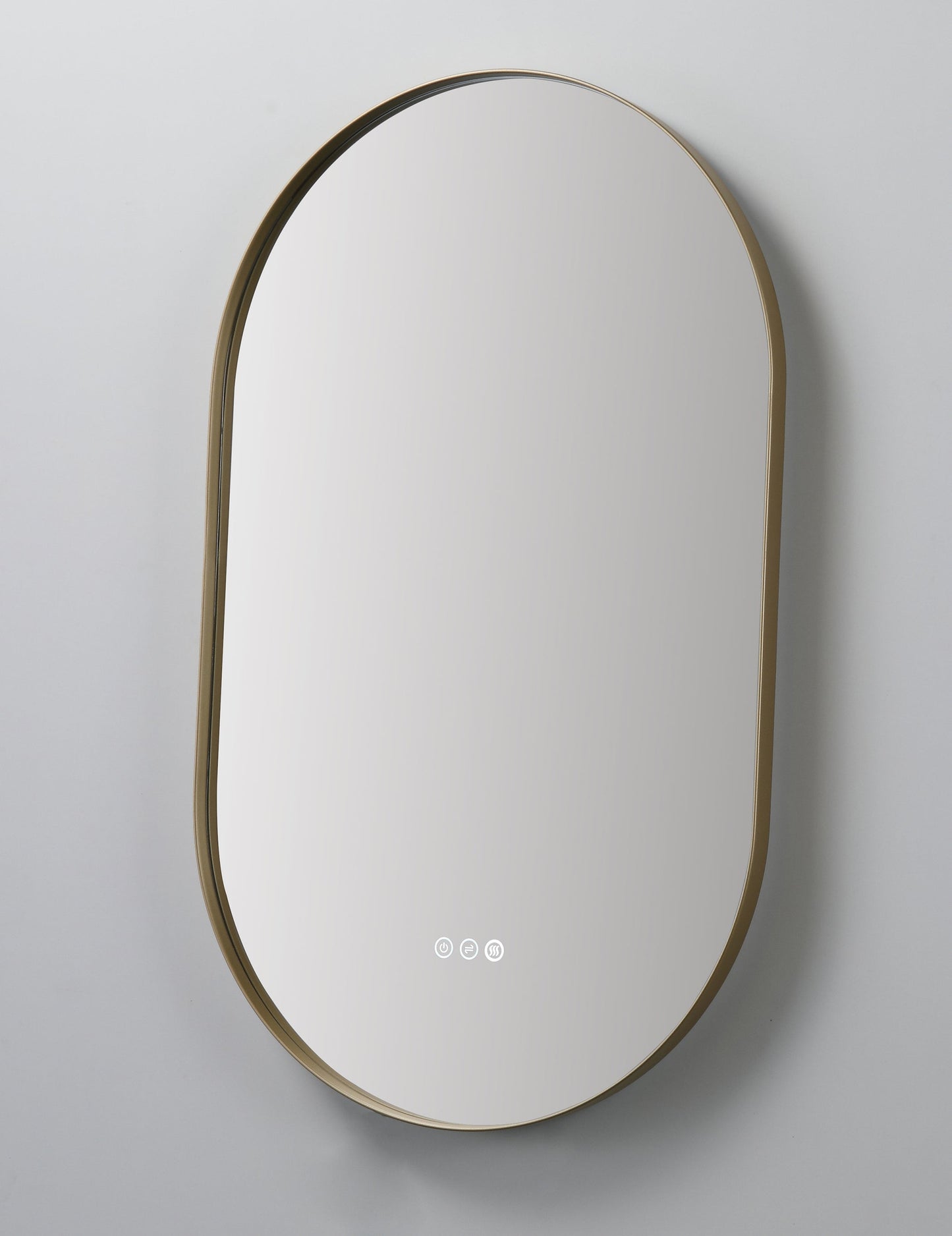 Mirror Shell 24-inch Dark Gold (with LED Lighting)
