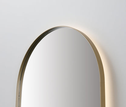Mirror Shell 24-inch Dark Gold (with LED Lighting)