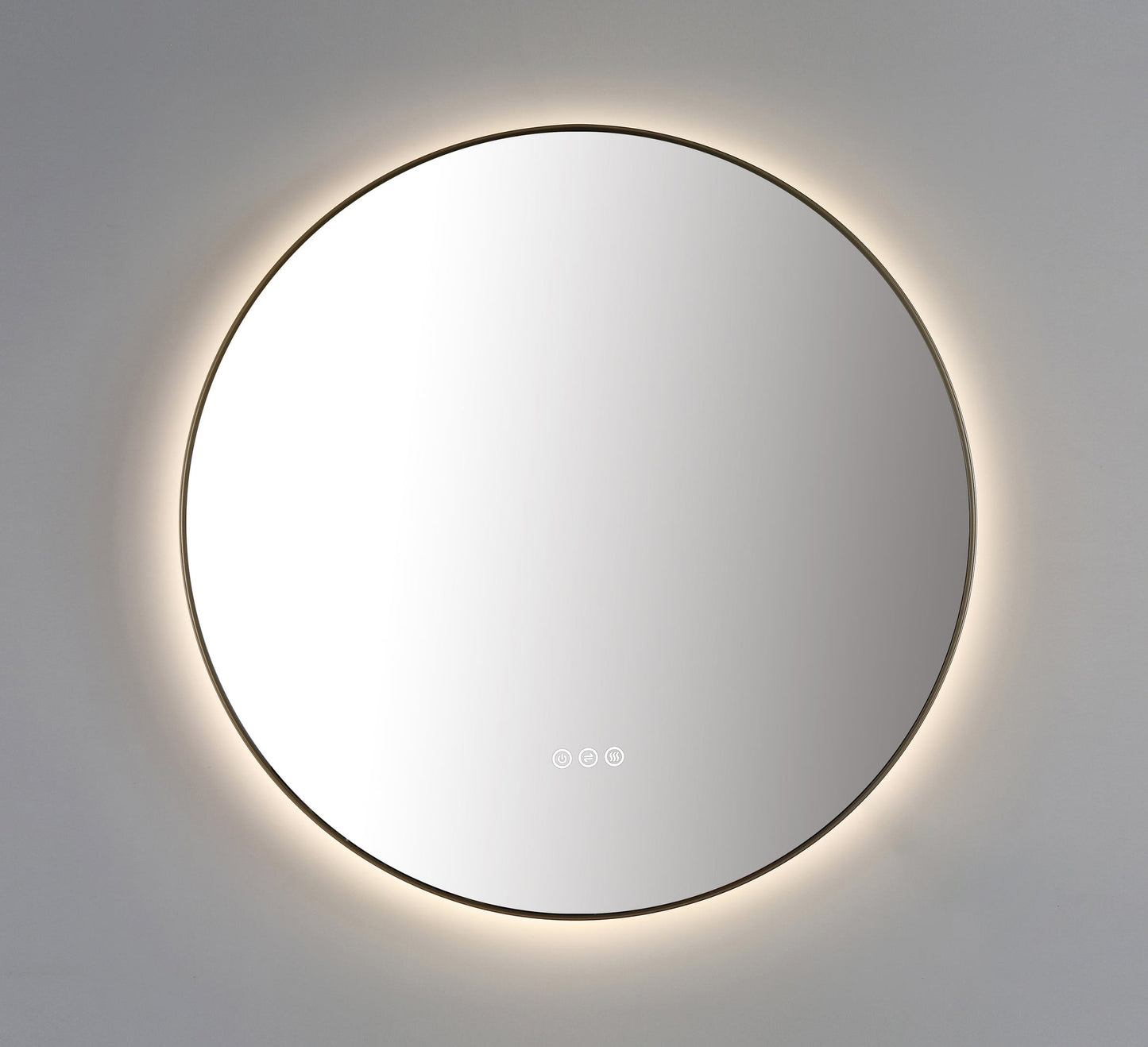 Mirror Shell 30-inch Dark Gold (with LED Lighting)