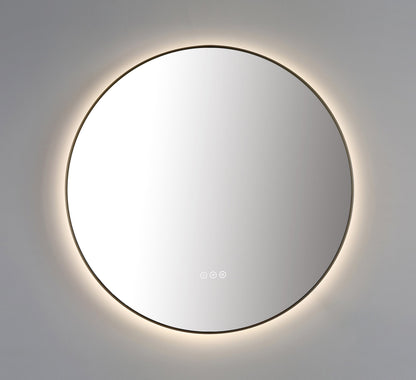 Mirror Shell 30-inch Dark Gold (with LED Lighting)