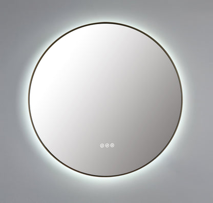 Mirror Shell 30-inch Dark Gold (with LED Lighting)