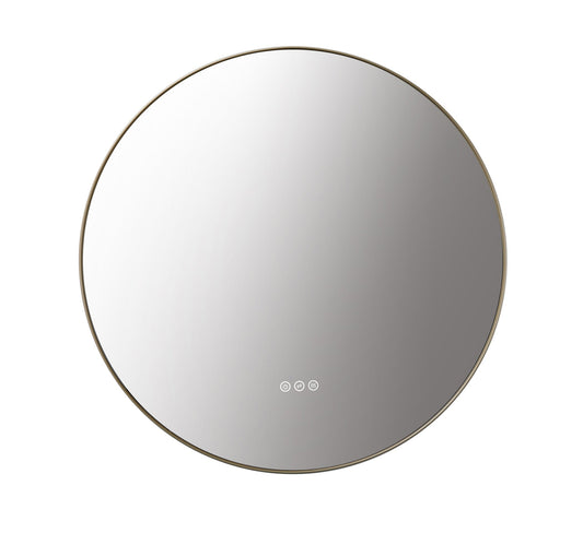 Mirror Shell 36-inch Matte White (with LED Lighting)