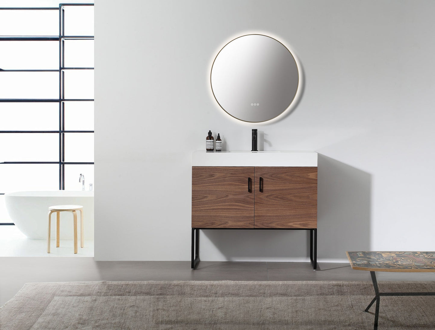 Mirror Shell 30-inch Dark Gold (with LED Lighting)