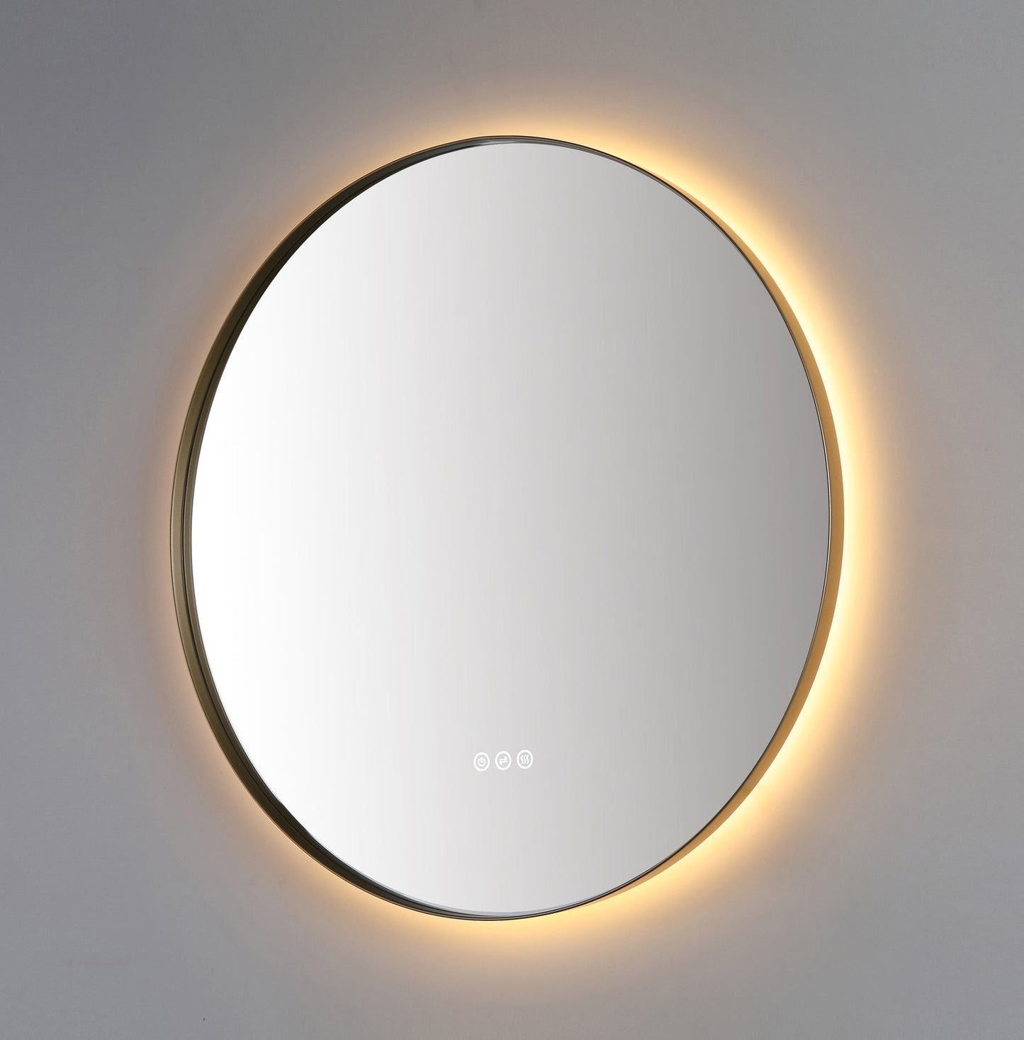 Mirror Shell 30-inch Dark Gold (with LED Lighting)