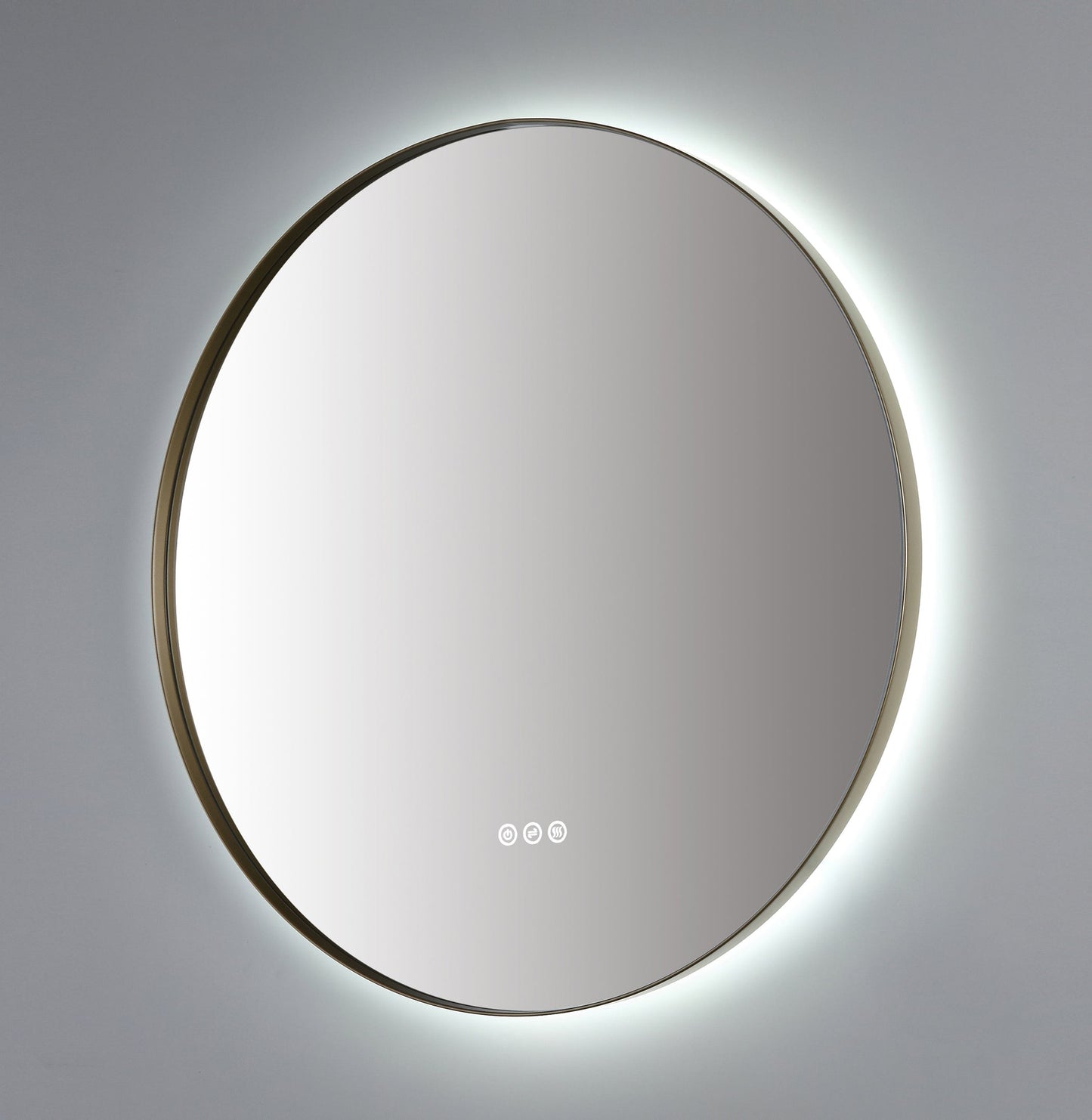 Mirror Shell 30-inch Dark Gold (with LED Lighting)