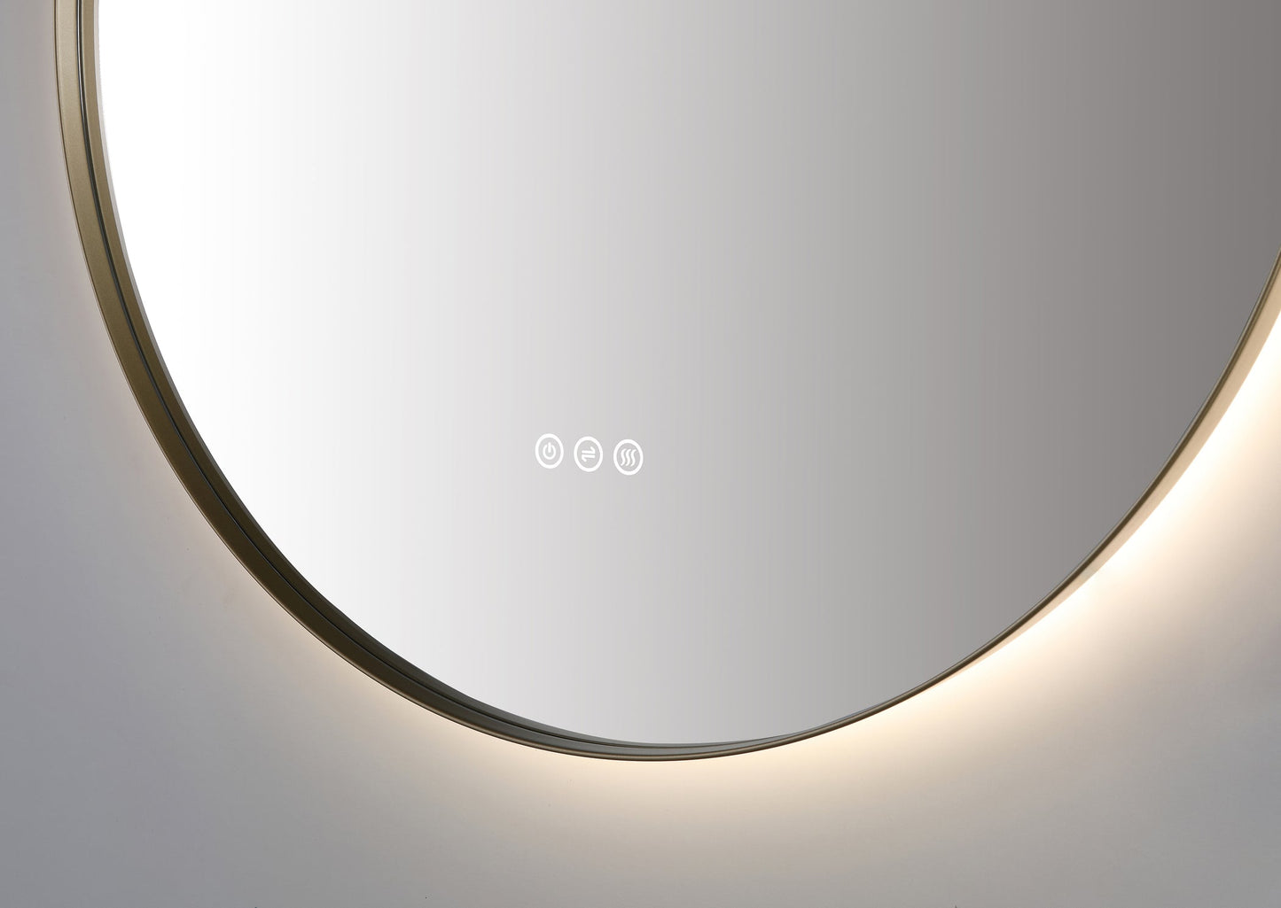 Mirror Shell 30-inch Dark Gold (with LED Lighting)