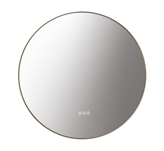 Mirror Shell 36-inch Dark Gold (with LED Lighting)