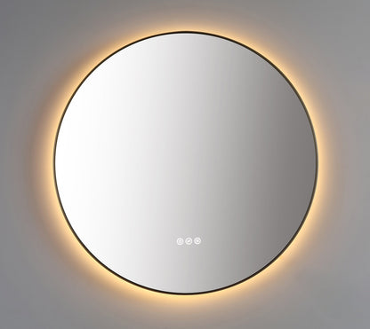 Mirror Shell 36-inch Dark Gold (with LED Lighting)